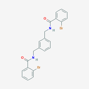 molecular formula C22H18Br2N2O2 B336920 2-bromo-N-(3-{[(2-bromobenzoyl)amino]methyl}benzyl)benzamide 