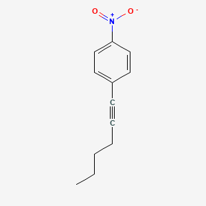 molecular formula C12H13NO2 B3369208 1-(Hex-1-ynyl)-4-硝基苯 CAS No. 229022-43-9