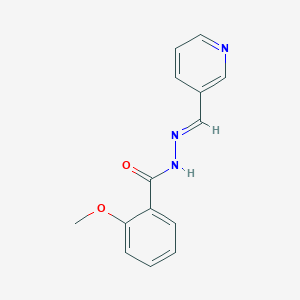 molecular formula C14H13N3O2 B336921 2-methoxy-N'-(3-pyridinylmethylene)benzohydrazide 