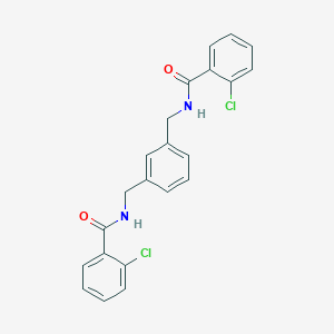 molecular formula C22H18Cl2N2O2 B336922 2-chloro-N-(3-{[(2-chlorobenzoyl)amino]methyl}benzyl)benzamide 