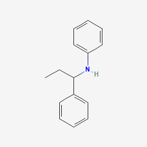 molecular formula C15H17N B3369220 N-(1-苯基丙基)苯胺 CAS No. 22920-59-8