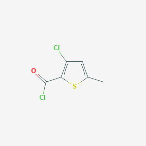 molecular formula C6H4Cl2OS B3369227 3-Chloro-5-methylthiophene-2-carbonyl chloride CAS No. 229343-00-4