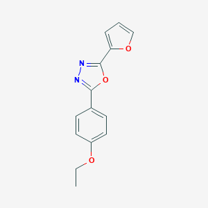 molecular formula C14H12N2O3 B336924 2-(4-Ethoxyphenyl)-5-(furan-2-yl)-1,3,4-oxadiazole 