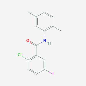 molecular formula C15H13ClINO B336925 2-chloro-N-(2,5-dimethylphenyl)-5-iodobenzamide 