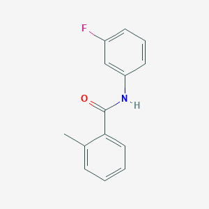 molecular formula C14H12FNO B336927 N-(3-fluorophenyl)-2-methylbenzamide 
