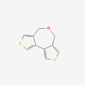 molecular formula C10H8OS2 B3369286 4H,6H-Dithieno[3,4-c:3',4'-e]oxepin CAS No. 23062-34-2