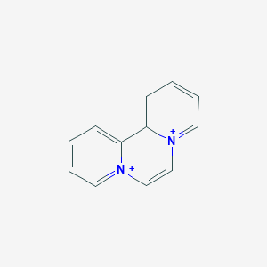 molecular formula C12H10N2+2 B3369289 Dipyrido[1,2-a:2',1'-c]pyrazinediium CAS No. 231-36-7
