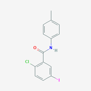 molecular formula C14H11ClINO B336930 2-chloro-5-iodo-N-(4-methylphenyl)benzamide 