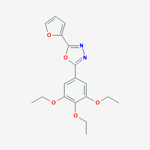 molecular formula C18H20N2O5 B336931 2-(2-Furyl)-5-(3,4,5-triethoxyphenyl)-1,3,4-oxadiazole 