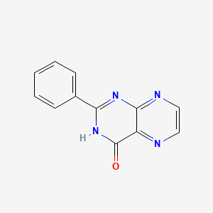 molecular formula C12H8N4O B3369311 2-Phenyl-4(1H)-pteridinone CAS No. 23120-10-7