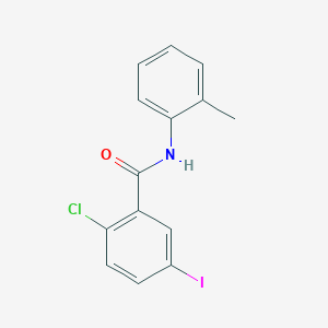 molecular formula C14H11ClINO B336933 2-chloro-5-iodo-N-(2-methylphenyl)benzamide 