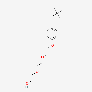 molecular formula C20H34O4 B3369330 Ethanol, 2-[2-[2-[4-(1,1,3,3-tetramethylbutyl)phenoxy]ethoxy]ethoxy]- CAS No. 2315-62-0