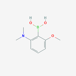 molecular formula C9H14BNO3 B3369346 2-Dimethylamino-6-methoxyphenylboronic acid CAS No. 232277-17-7