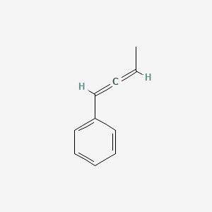 molecular formula C10H10 B3369375 Benzene, 1,2-butadienyl- CAS No. 2327-98-2