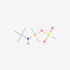 molecular formula C7H19NO3SSi B3369393 (tert-Butylamino)(dimethyl)silyl methanesulfonate CAS No. 233256-18-3