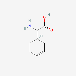 molecular formula C8H13NO2 B3369409 Cyclohexen-3-ylglycine CAS No. 23364-04-7