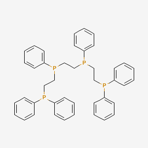 molecular formula C42H42P4 B3369477 1,1,4,7,10,10-Hexaphenyl-1,4,7,10-tetraphosphadecane CAS No. 23582-04-9