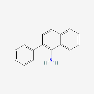 molecular formula C16H13N B3369506 1-Amino-2-phenylnaphthalene CAS No. 23645-37-6