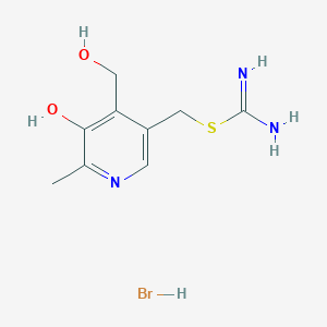 molecular formula C9H14BrN3O2S B3369515 吡哆醇-5-异硫脲溴化物 CAS No. 23679-46-1