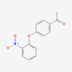 molecular formula C14H11NO4 B3369518 1-(4-(2-Nitrophenoxy)phenyl)ethanone CAS No. 23699-40-3