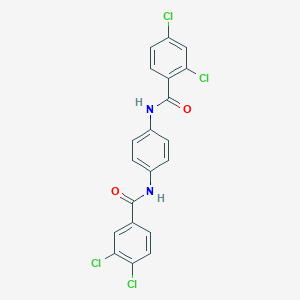 molecular formula C20H12Cl4N2O2 B336955 2,4-dichloro-N-{4-[(3,4-dichlorobenzoyl)amino]phenyl}benzamide 