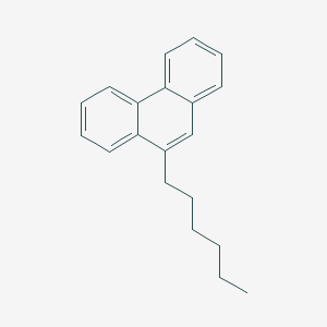 molecular formula C20H22 B3369567 9-Hexylphenanthrene CAS No. 23921-09-7