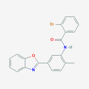 molecular formula C21H15BrN2O2 B336958 N-[5-(1,3-benzoxazol-2-yl)-2-methylphenyl]-2-bromobenzamide 