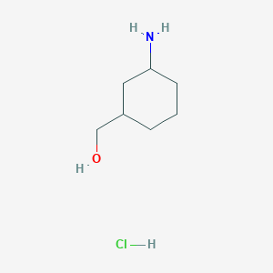 molecular formula C7H16ClNO B3369585 3-Amino-cyclohexyl-methanol hydrochloride CAS No. 2402789-19-7
