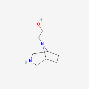 molecular formula C8H16N2O B3369595 2-(3,8-Diazabicyclo[3.2.1]octan-8-yl)ethanol CAS No. 24054-97-5