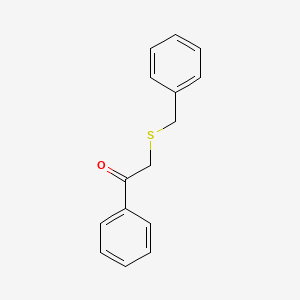 molecular formula C15H14OS B3369597 1-Phenyl-2-[(phenylmethyl)thio]ethan-1-one CAS No. 2408-88-0
