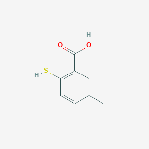 molecular formula C8H8O2S B3369627 5-Methyl-2-sulfanylbenzoic acid CAS No. 24155-85-9