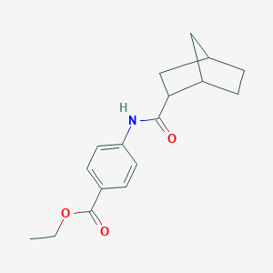 molecular formula C17H21NO3 B336970 Ethyl 4-[(bicyclo[2.2.1]hept-2-ylcarbonyl)amino]benzoate 