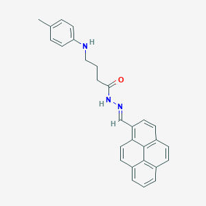 molecular formula C28H25N3O B336973 N'-(1-pyrenylmethylene)-4-(4-toluidino)butanohydrazide 