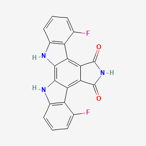 molecular formula C20H9F2N3O2 B3369760 12,13-Dihydro-4,8-difluoro-5H-Indolo[2,3-a]pyrrolo[3,4-c]carbazole-5,7(6H)-dione CAS No. 245106-24-5