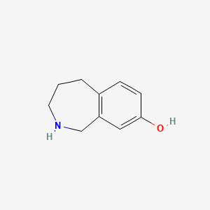molecular formula C10H13NO B3369822 2,3,4,5-Tetrahydro-1H-2-benzazepin-8-OL CAS No. 247133-23-9