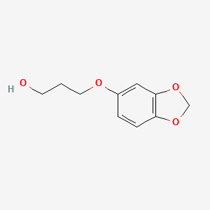 molecular formula C10H12O4 B3369829 3-(1,3-Benzodioxol-5-yloxy)-1-propanol CAS No. 247228-25-7