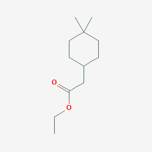 molecular formula C12H22O2 B3369840 (4,4-Dimethyl-cyclohexyl)-acetic acid ethyl ester CAS No. 250732-60-6