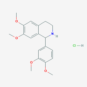 molecular formula C19H24ClNO4 B3369846 1-(3,4-Dimethoxyphenyl)-6,7-dimethoxy-1,2,3,4-tetrahydroisoquinoline hydrochloride CAS No. 251306-32-8
