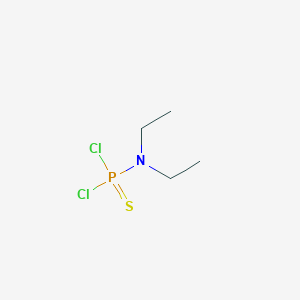 molecular formula C4H10Cl2NPS B3369858 Phosphoramidothioic dichloride, diethyl- CAS No. 2523-98-0