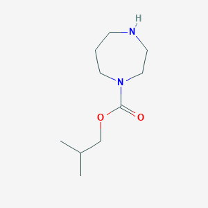 molecular formula C10H20N2O2 B3369865 2-Methylpropyl 1,4-diazepane-1-carboxylate CAS No. 253175-99-4