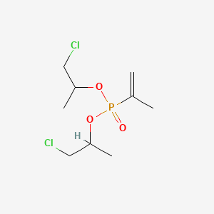 molecular formula C9H17Cl2O3P B3369879 Bis(2-chloro-1-methylethyl) isopropenylphosphonate CAS No. 25598-37-2