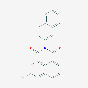 molecular formula C22H12BrNO2 B336988 5-bromo-2-(2-naphthyl)-1H-benzo[de]isoquinoline-1,3(2H)-dione 