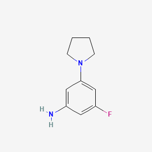3-Fluoro-5-(pyrrolidin-1-yl)aniline