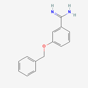 molecular formula C14H14N2O B3369893 3-(Benzyloxy)benzene-1-carboximidamide CAS No. 26130-55-2