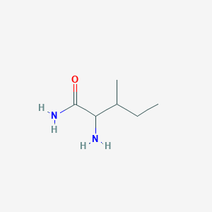 molecular formula C6H14N2O B3369917 2-Amino-3-methylpentanamide CAS No. 26433-54-5