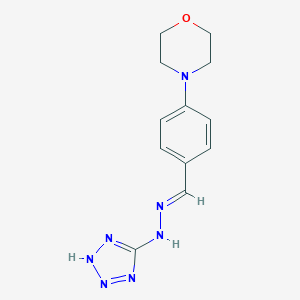 molecular formula C12H15N7O B336992 4-(4-morpholinyl)benzaldehyde 1H-tetraazol-5-ylhydrazone 