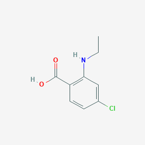 molecular formula C9H10ClNO2 B3369926 4-Chloro-2-(ethylamino)benzoic acid CAS No. 26580-55-2