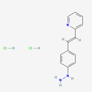 4-((1E)-2-(2-pyridyl)vinyl)phenylhydrazine, chloride, chloride