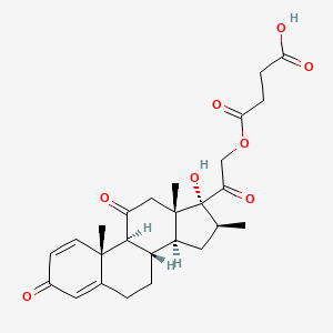 molecular formula C26H32O8 B3369951 Meprednisone succinate CAS No. 27303-92-0