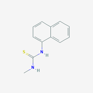 molecular formula C12H12N2S B3369958 3-Methyl-1-(naphthalen-1-yl)thiourea CAS No. 2740-98-9